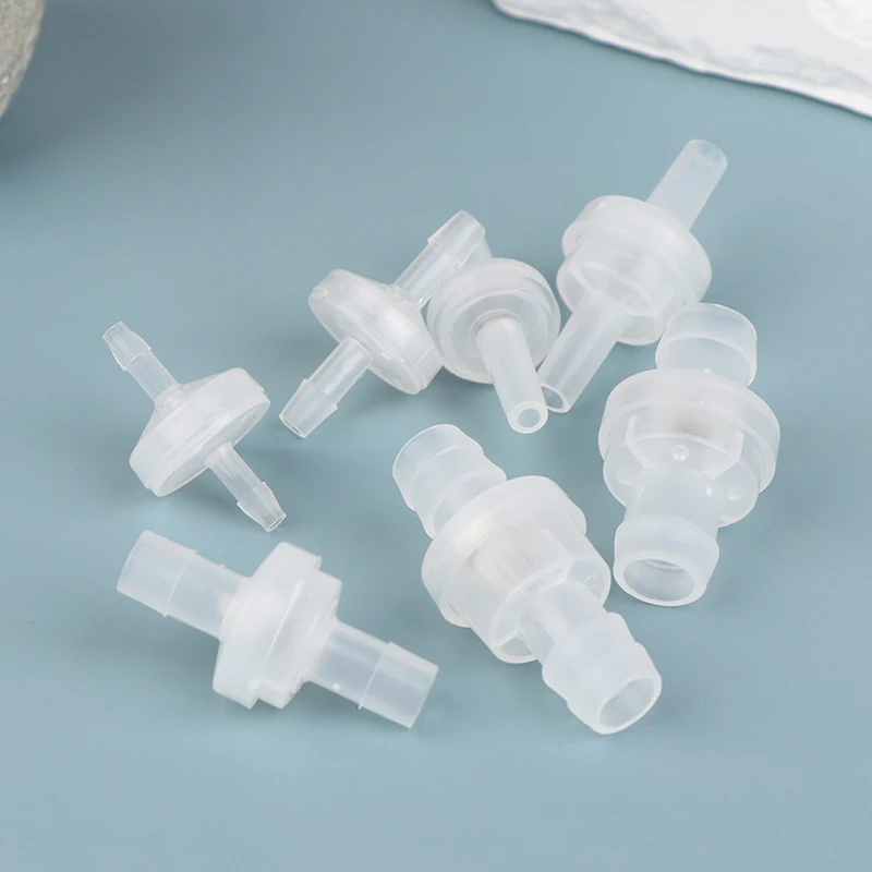 1pc Plastic Check Valve One-Way Pagoda Inline Non-Return Gas Liquid Water Fluid Stopper Diameter 3mm 4mm 5mm 6mm 8mm 10mm 12mm