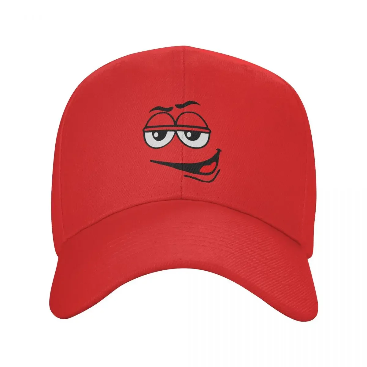 Personalized Cartoon Chocolate Red Candy Face Baseball Cap Women Men Breathable Dad Hat Outdoor Snapback Caps