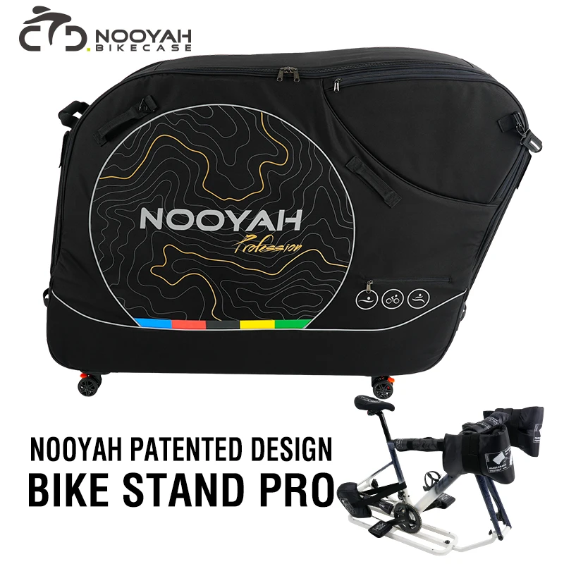 F*o様 3170）NOOYAH 自転車バッグ　キャリーバッグ　キャスター付き NOOYAH Bike Travel Bag Bicycle Transport Bag Road Bike Case Air