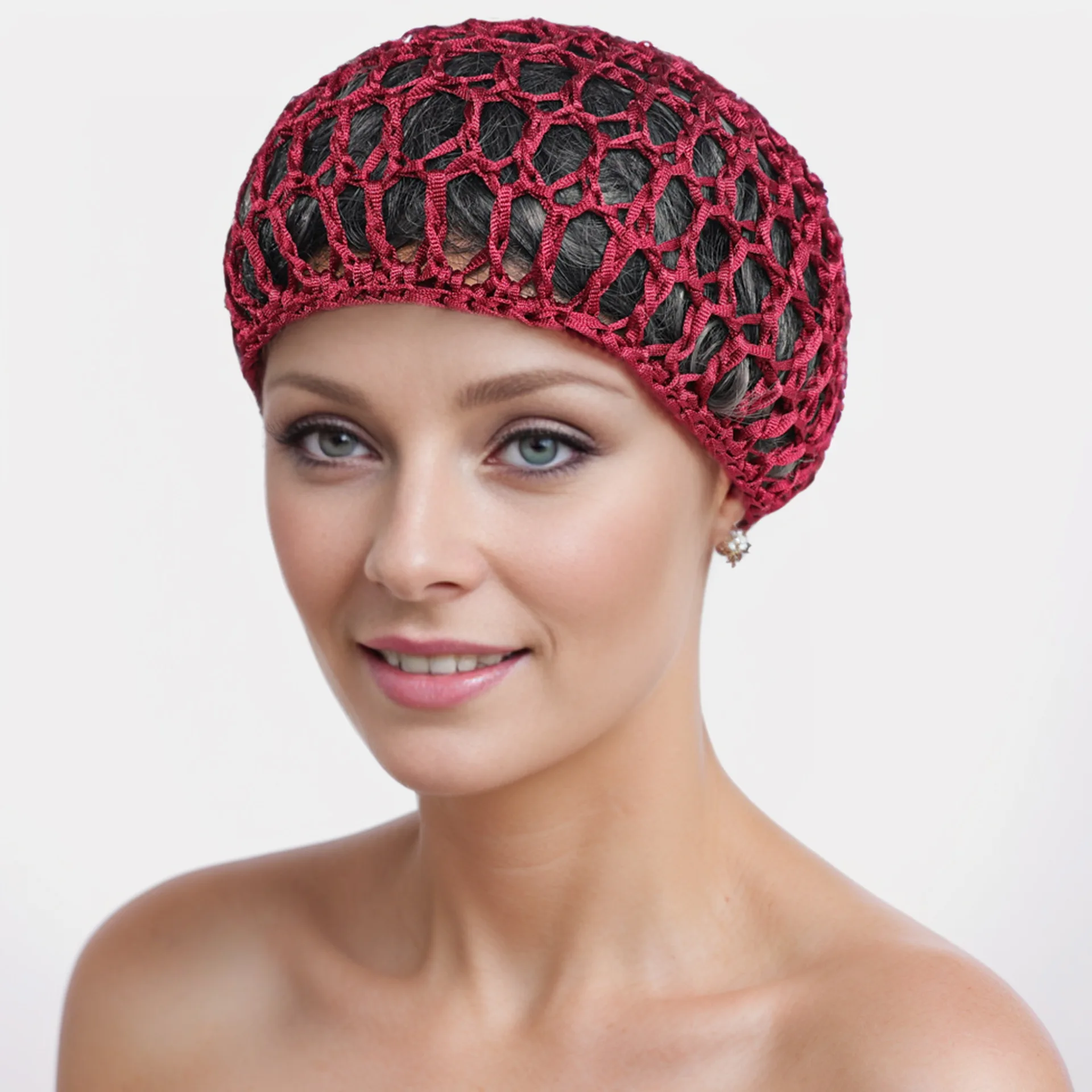 Red de malla para el pelo para Hombre y Mujer, gorro de ganchillo hecho a mano, gorros Kufi, redecilla para dormir, cubierta de noche, turbante, gorro, gorro para quimio, Mujer islámica