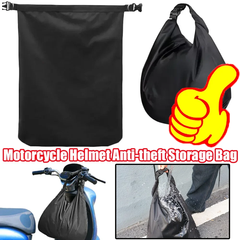 

Motorcycle Helmet Anti-theft Storage Bag High-quality Black Portable Universal Black Travel Hanging Bags Motorbike Accessories