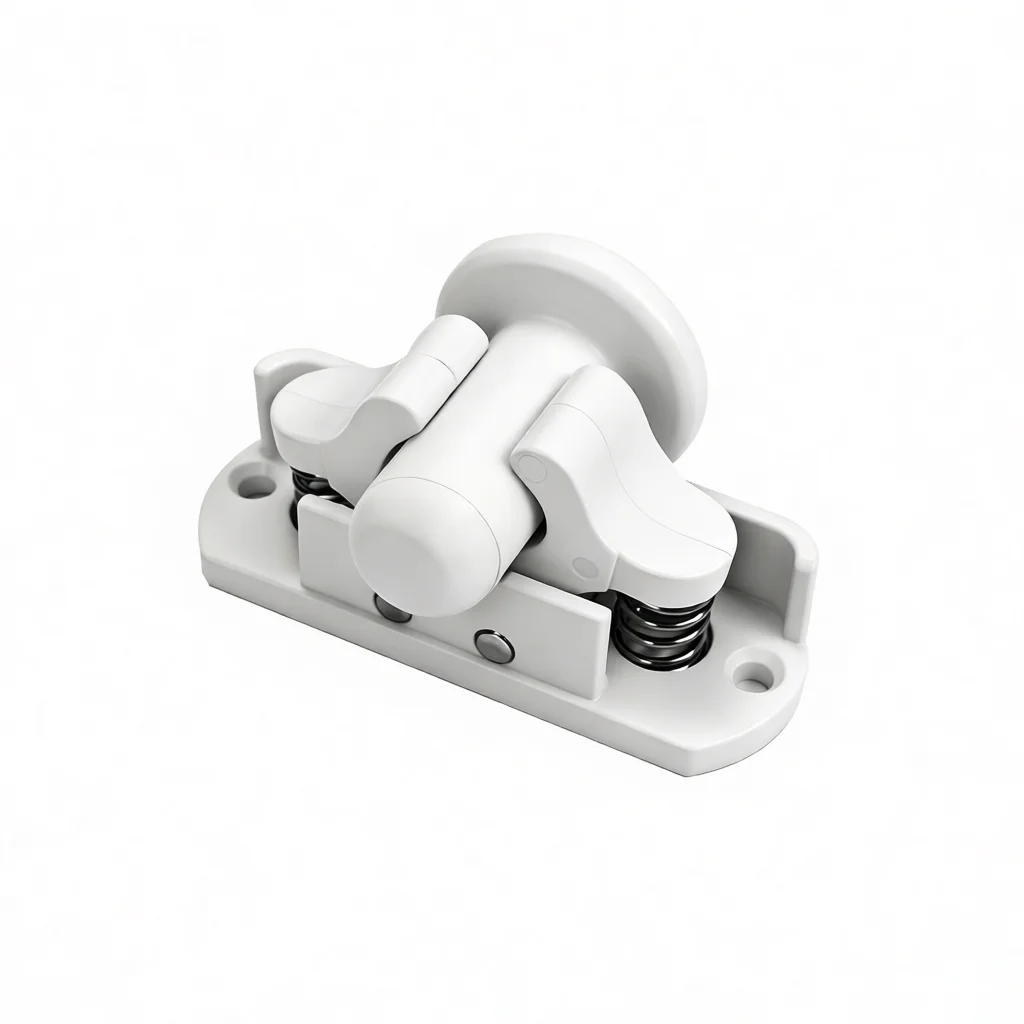 Sturdy RV Cabinet Door Catch Invisible Snap Lock Efficient PA66 Plastic Closure For Kitchen Bathroom Storage Fittings