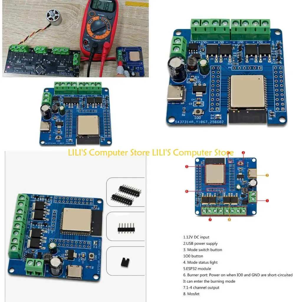 

A52B 4 MOS Switching Module 5-60V 4 Channel Wireless Control Board For Automation