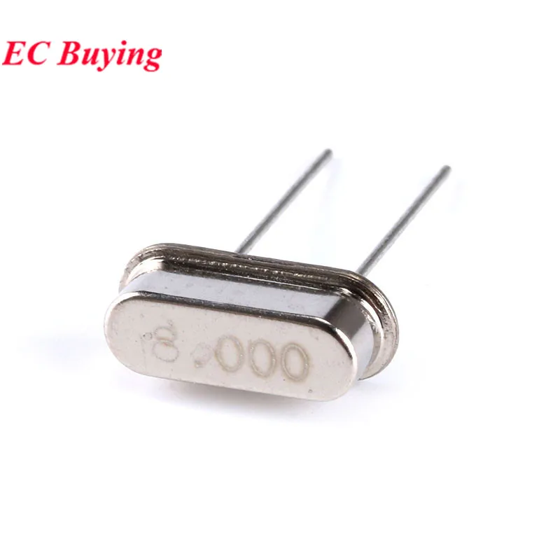 10Pcs/lot 8.000Mhz Crystal Oscillator 8MHz 8 8.000 MHz 8M Hz 8.000M Mini Passive Resonator Quartz HC-49S