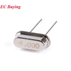 10Pcs/lot 8.000Mhz Crystal Oscillator 8MHz 8 8.000 MHz 8M Hz 8.000M Mini Passive Resonator Quartz HC-49S