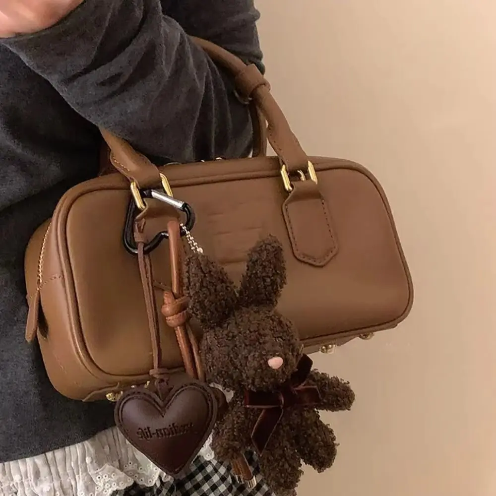 Süßer flauschiger Plüsch-Kaninchen-Schlüsselanhänger, Cartoon-niedlicher Plüsch-Kaninchen-Puppen-Anhänger, Kawaii Y2K-Häschen-Schleife, Schlüsselanhänger, Paar, Mädchen, Kinder, Geschenk