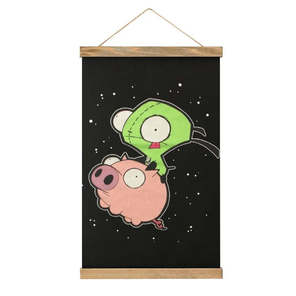 Top Quality Invader Zim Art Classic For Sale Canvas Hanging Picture Craft Decoration Joke Living Room   Mural Style Hang Picture