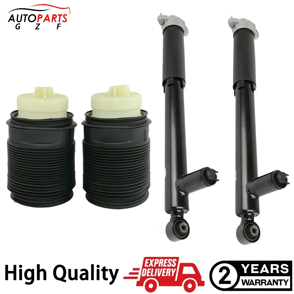 

2X Rear Shock Absorbers Struts ADS + 2x Rear Air Shock Spring Strut Bag For Mercedes E- CLS-CLASS W212 W218 2012-2014