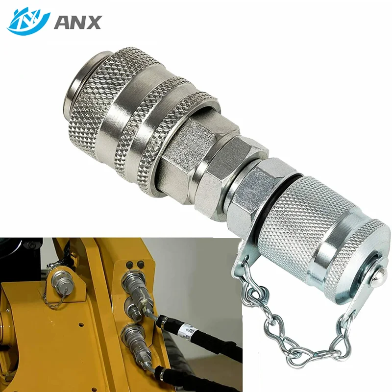 ANX Adap-CAT Hydraulic Pressure Test Coupling Kit for PD Series Coupler, USA Most Brand Excavator Construction Machinery