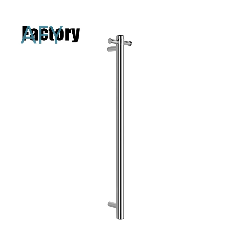 Modern Stainless Steel Electric Heated Towel Rack for Home Bathroom Hotel Use Standalone Towel Warmer Silver Mirror Design