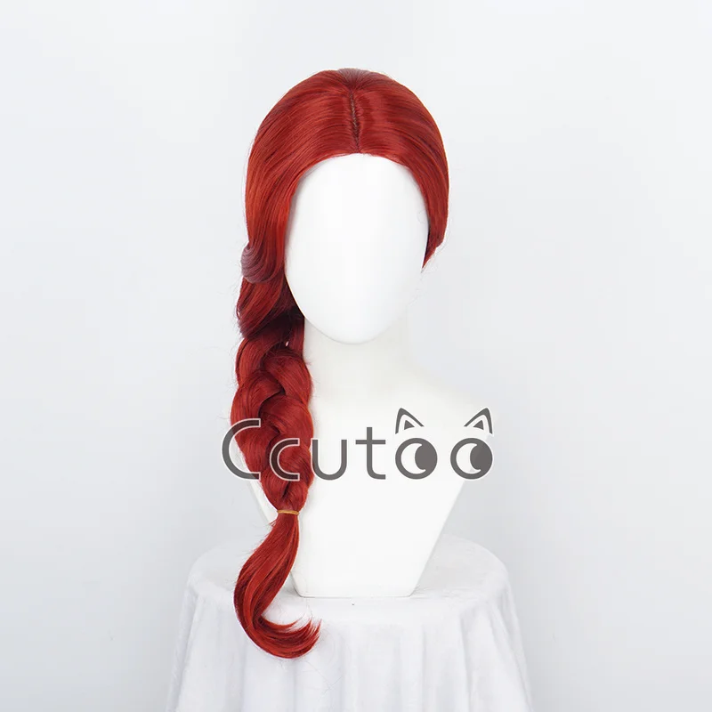 Toy Story 2 Jessie Cosplay Wigs Braid Styled Long Synthetic Hair Heat Resistance Fiber + Wig Cap