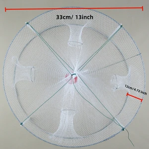 1 lần gấp máy tính đánh cá tôm carangue cá mồi net bẫy 4 lỗ tôm hùm set set lồng lặn 33*12cm 6 Câu cá bán hàng chính Tarrafa Lưới 4 - №6