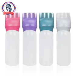 120ml 4.06oz Squeeze Applicator Bottle Oil Plastic Hair Dye Bottle Bottle Hair Coloring Dyeing Bottle Hairdressing Styling Tools