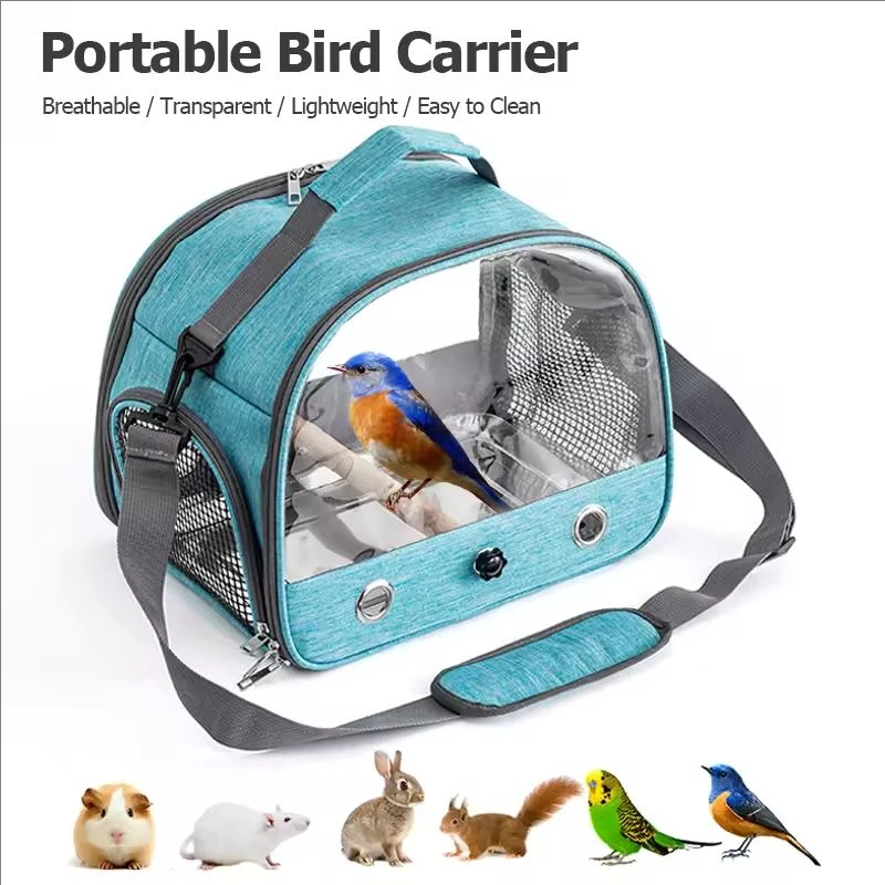 

One-shoulder portable breathable bird carrying bag, suitable for travel and outdoor use, suitable for parrots and small pets
