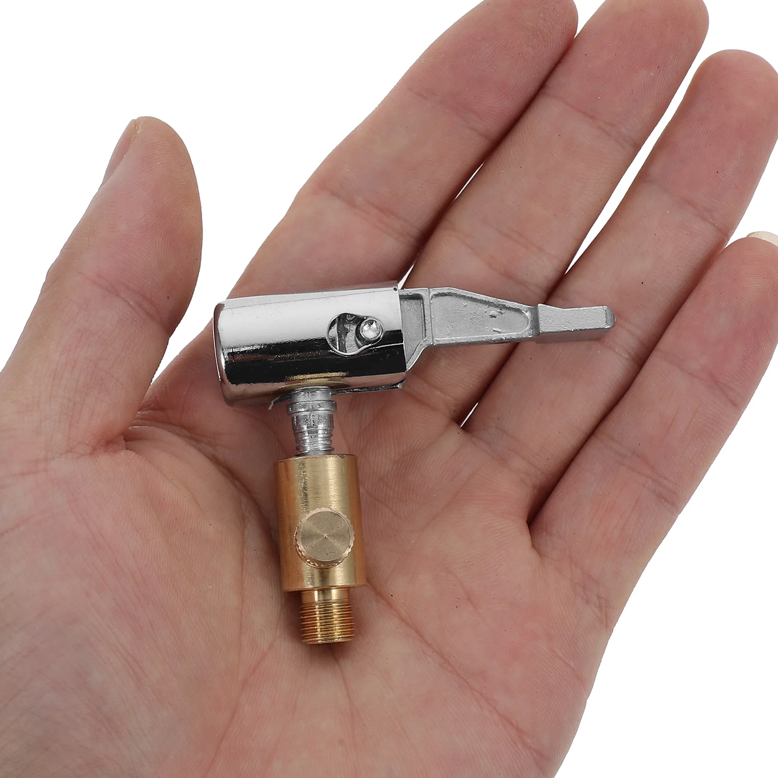 

1 Pcs Portable Self Locking Inflatable Pump Connector Quick Air Adapter Heavy Duty Bicycle Tire Inflator Tool Accessories