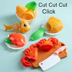 Cutting Play Food Toy for Kids Kitchen Toys Pretend Play Fruit Vegetable Pizza Cake Accessories Early Educational for Girl's Toy