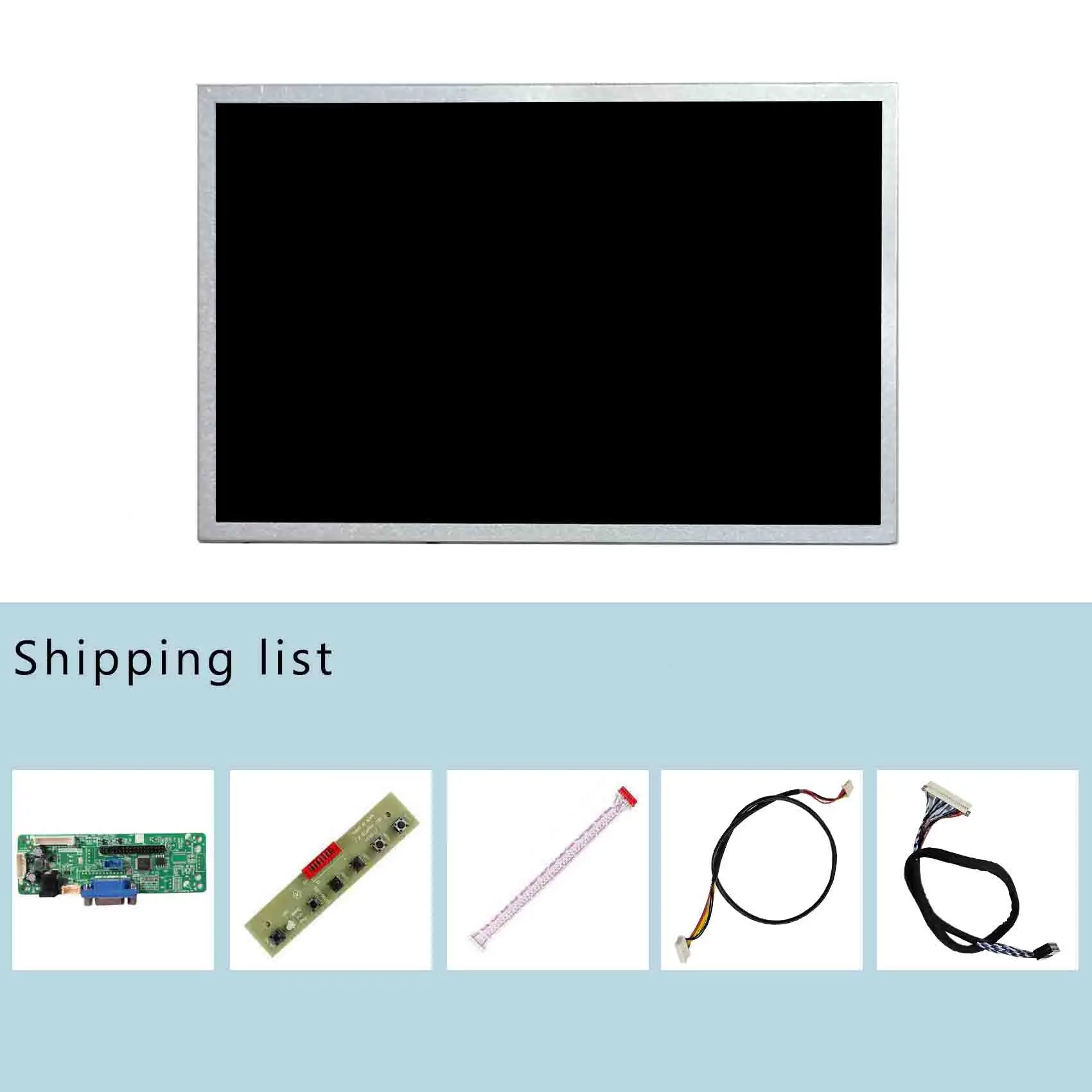 Розничная продажа, Lcd дисплей экран высокой яркости 400Nit 12,1 дюймов 1280X800 наружная реклама ЖК-дисплей с Vga ЖК-платой драйвера