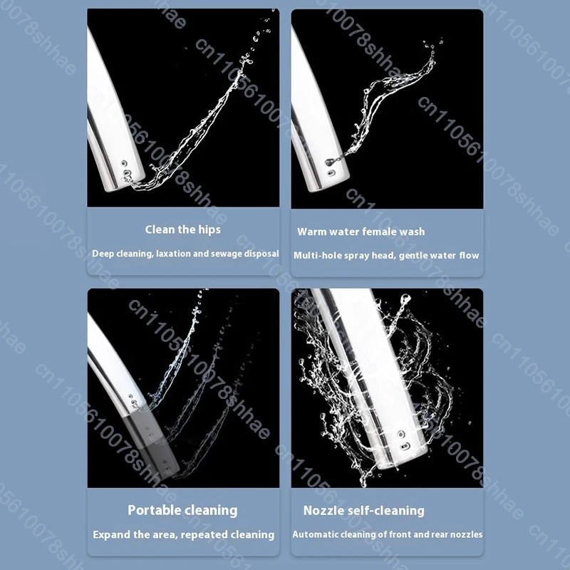 Smart Bidet Toilet Seat Heated Instant Heating Water Air Dryer Toilet Cover Lid Self Cleaning Nozzle Night Light for Bathroom