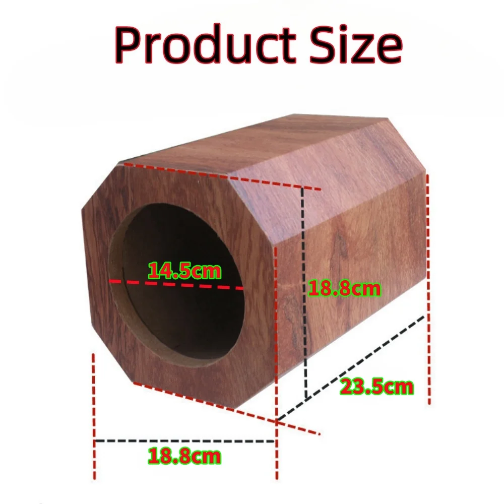 DIY Vehicle Audio Modification. 6.5-Inch Octagonal Honeycomb Speaker Housing, Car/Home Subwoofer Box, Wooden Speaker Empty Box