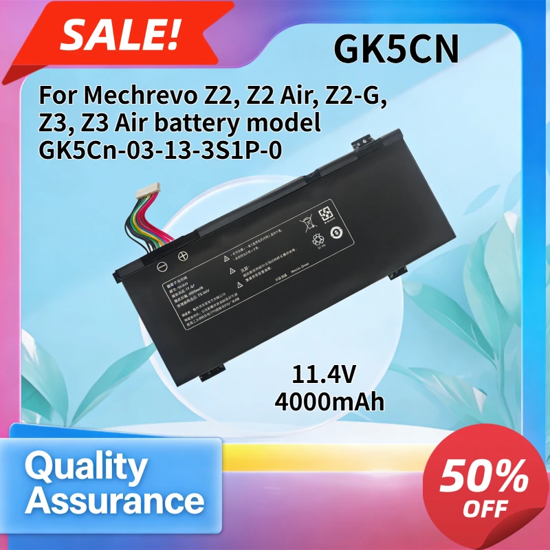 

4000mAh Compatible with Mechrevo Z2, Z2 Air, Z2-G, Z3, Z3 Air battery model GK5Cn-03-13-3S1P-0 High quality