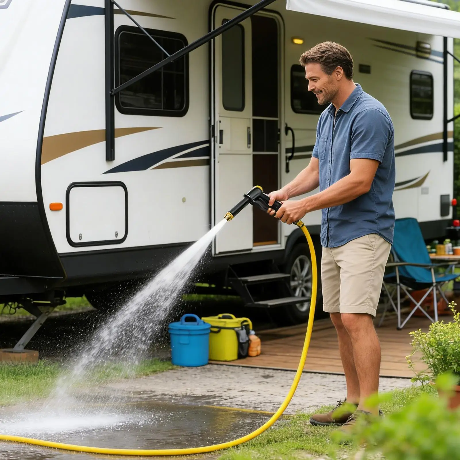 

Портативная мойка высокого давления с 4 режимами распыления, ручной очиститель для мойки автомобилей, грузовиков, полов, стен, заборов, окон, газонов