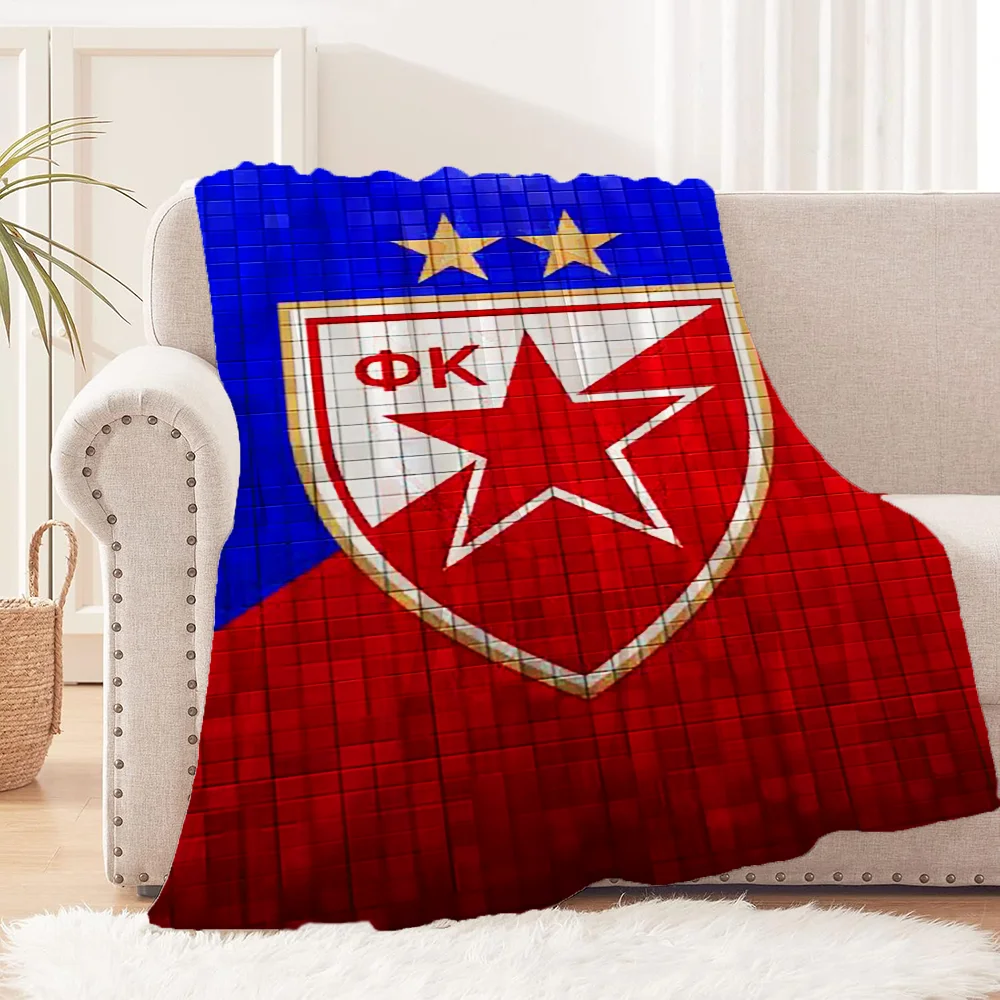 R-Red Star BelgradeS Cobija Football Fluffy Soft Blankets & Throw Summer Blanket for Sofa Decoration Luxury Blankets & Throws