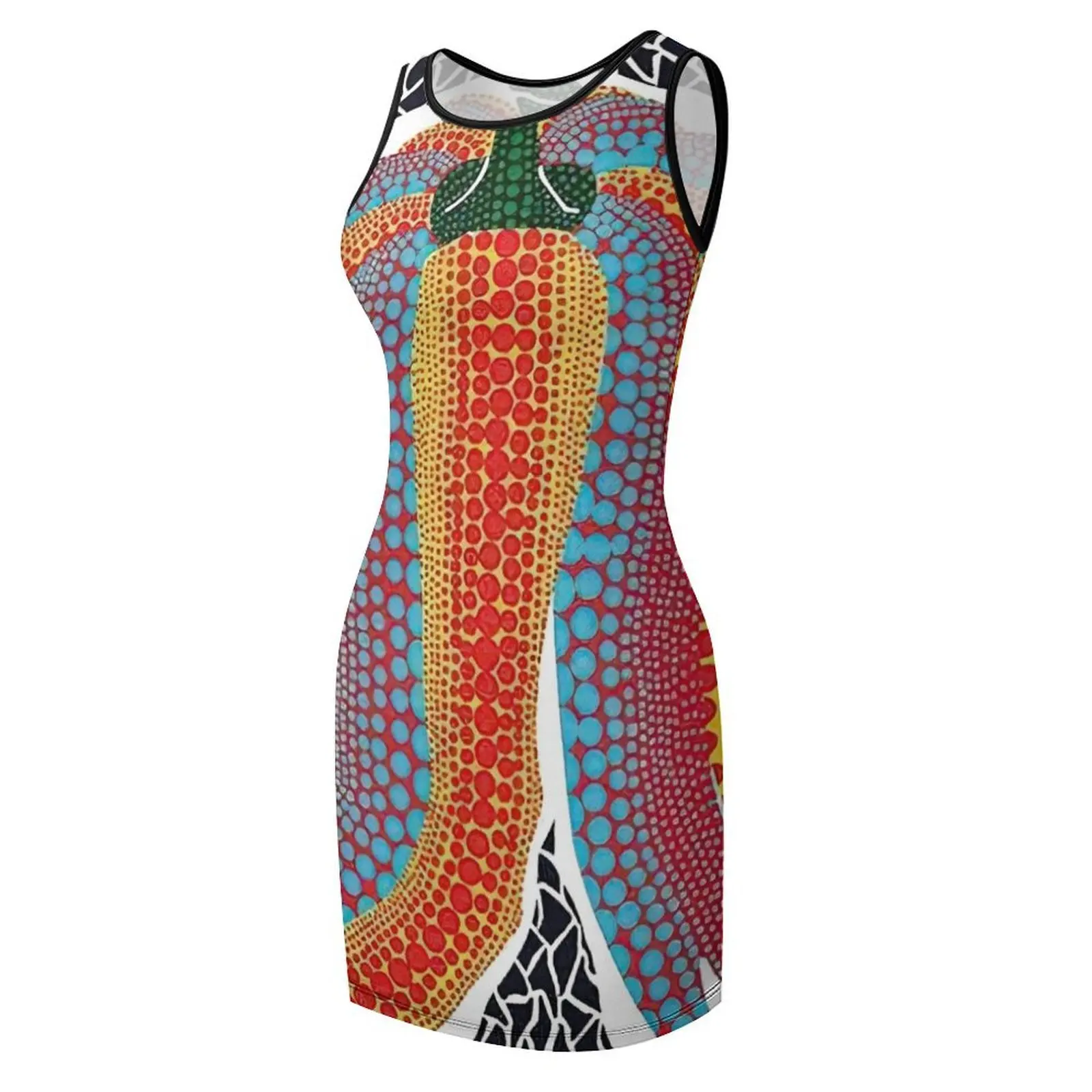 Yayoi Kusama - Rainbow Pumpkin Sleeveless Sundress dresses ladies 2025 summer summer dresses womens 2025