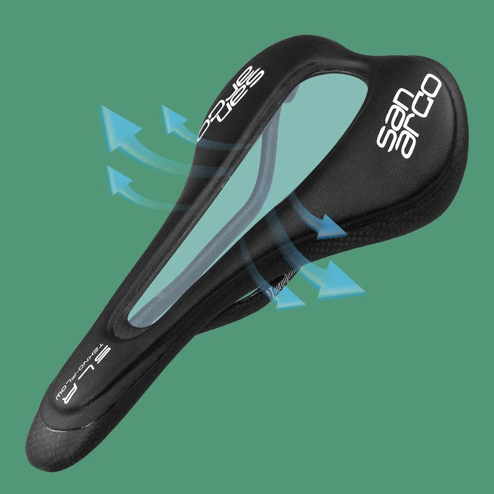 Ultralight San Marco Road Bike Saddle Hollow Carbon Bicycle Saddle MTB Men Women Racing Cycling Seat Prostate Protection 155g