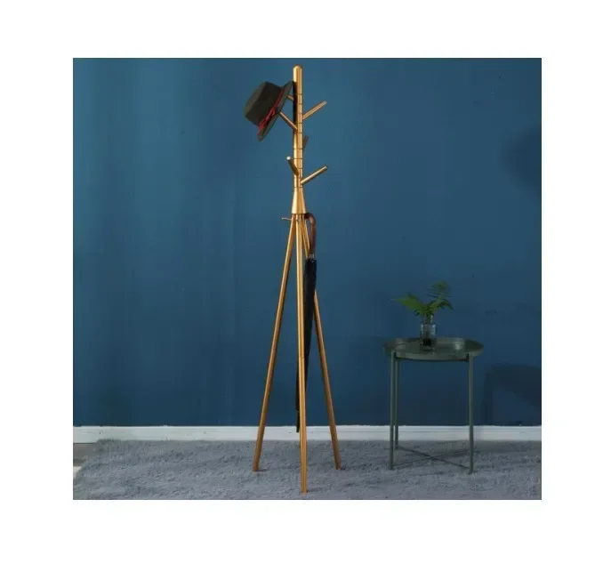 

Wholesale high quality High Folding Home Design Metal Wooden Coat Rack Coat Hanger