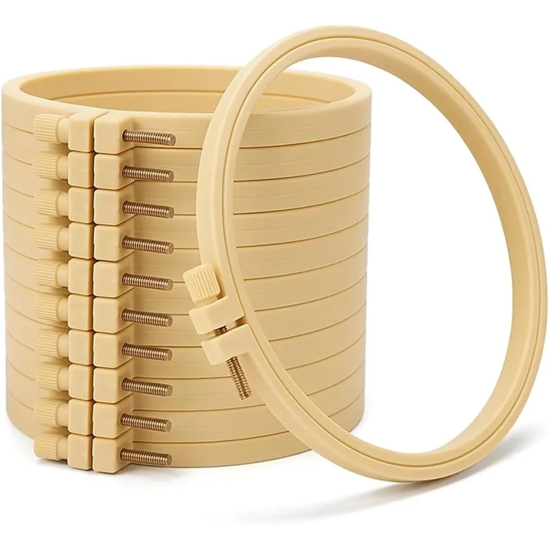 

ABBO-круглые пяльцы для вышивки крестом, 6-дюймовый набор пялец для вышивания (12 шт.), для рукоделия, шитья и орнаментов, для поделок своими руками