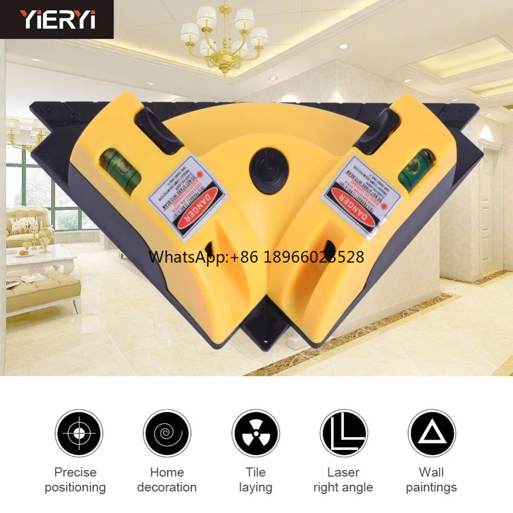 yieryi Right Angle 90 Degree Square 2 Lines  Level High Quality Tool  Measurement Tool Level  Measurement Tool