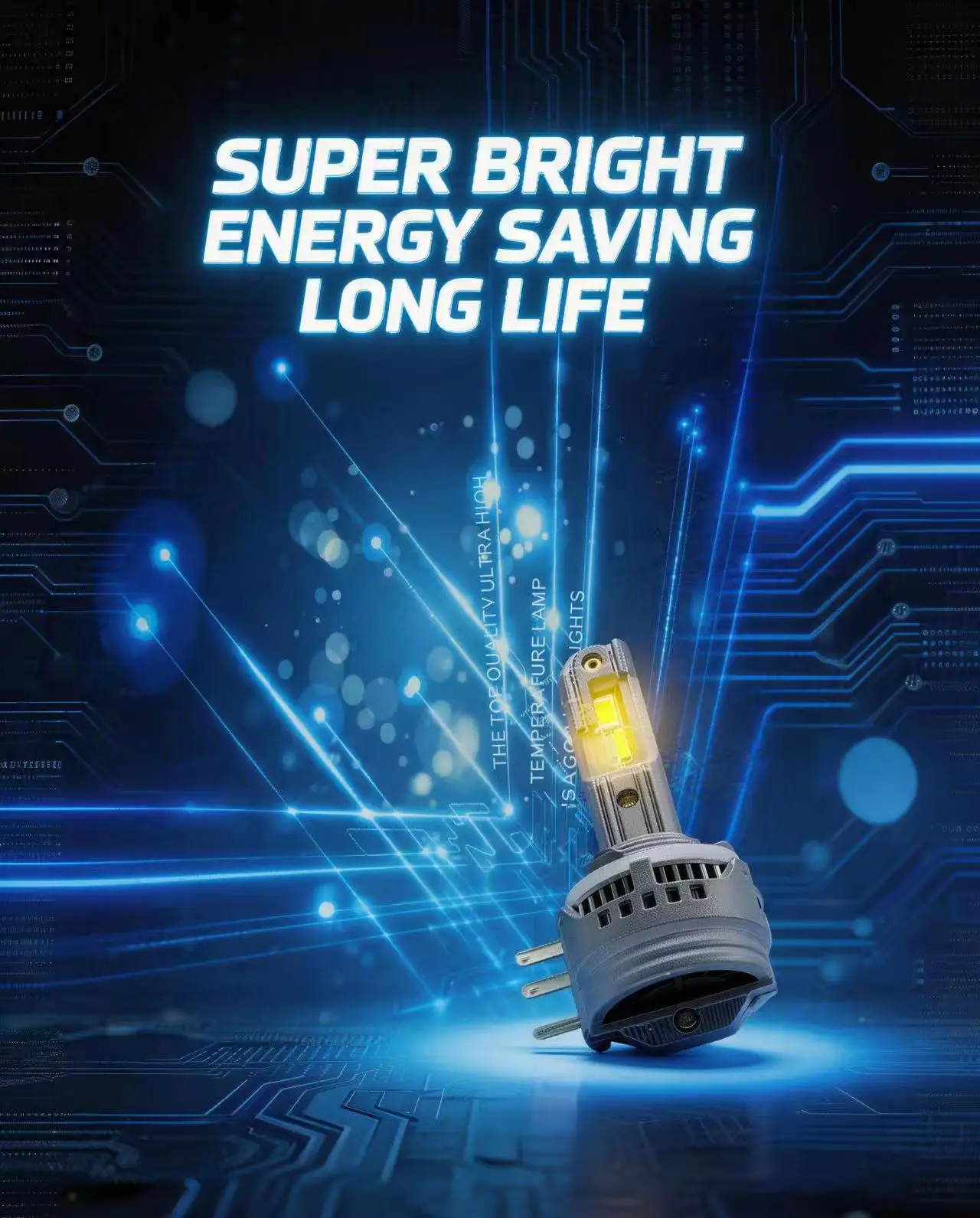 H15led 2pcs Hight Beam &Auxiliary Lamp,Heavy-Duty,Super Bright 6000k,100000lm Excellent Heat Dissipation
