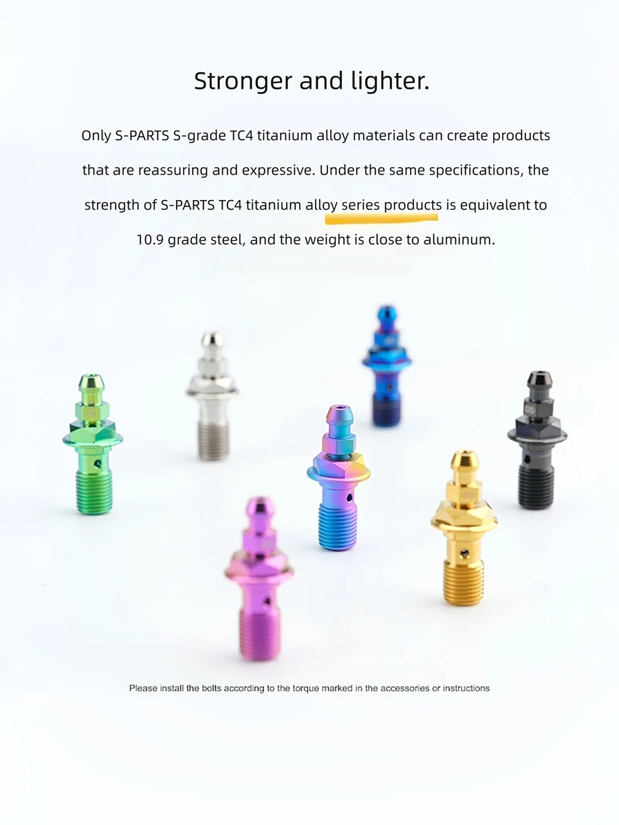 

SPARTS винты из титанового сплава, болты, комбинированный комплект выхлопных газов масляной трубы с одним отверстием m10 p1.0 p1.25