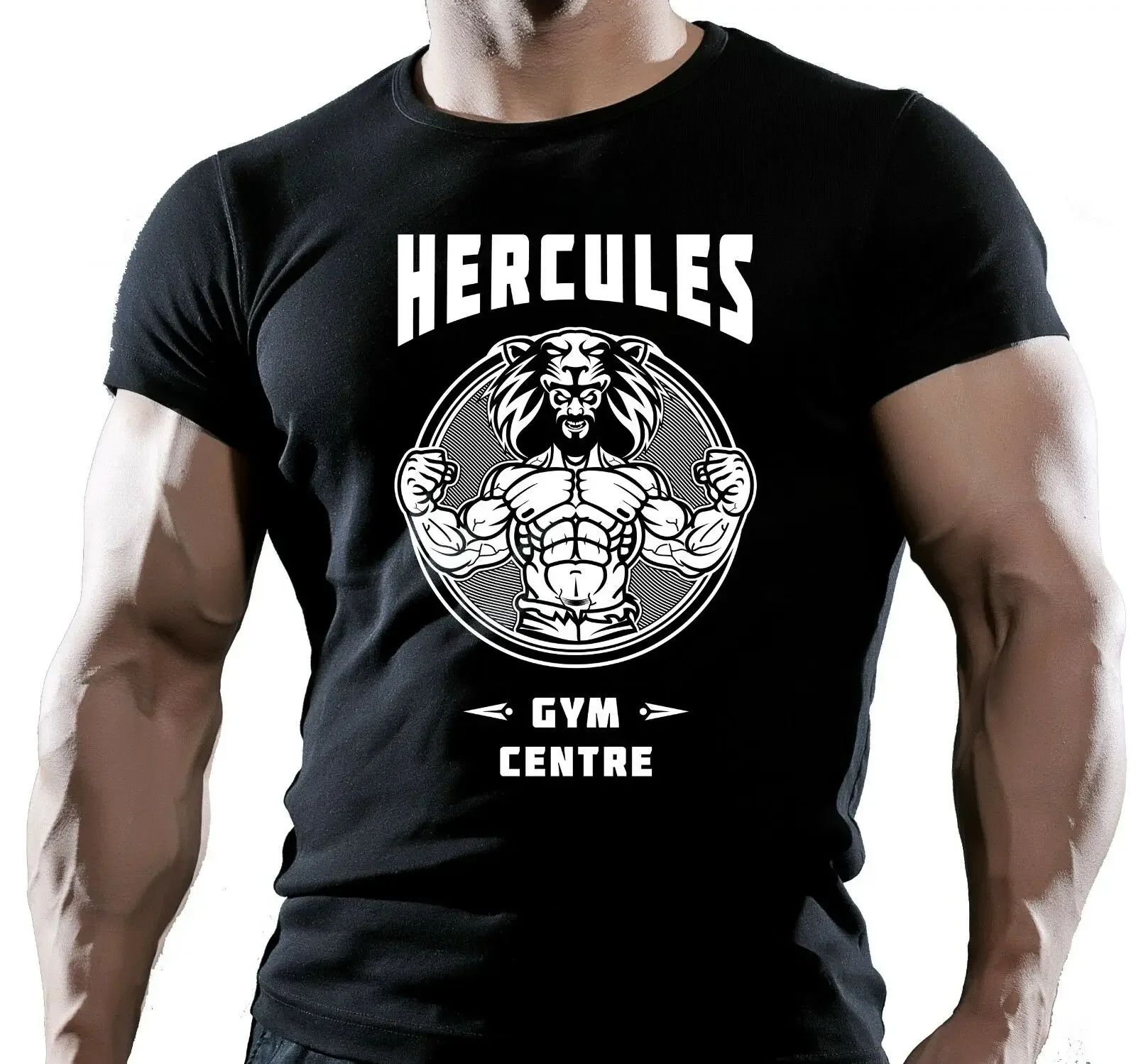 

Hercules Gym Bodybuilding Muscle Training MMA Fighting T-Shirt New 100% Cotton O-Neck Short Sleeve Summer Casual Mens T-shirt