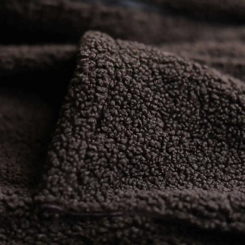 ملابس شتوية من Thiened Lamb Velvet Jaet بياقة واقفة للنساء معطف طويل ذو علامة تجارية فنية وسحاب وطول عادي #3