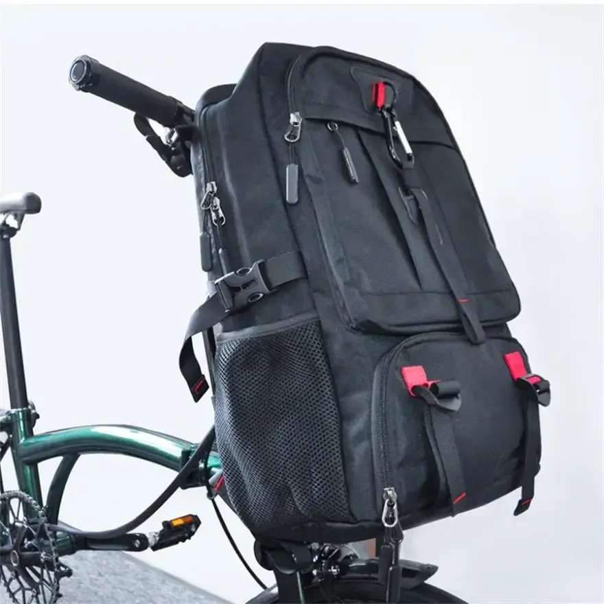 Big Oxford Laptop Bag Outdoor Sports Trekking Backpacks With Shoe Packet For Brompton Dahon Bicycle Usb Charging Travel Backpack