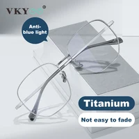 VKYEE, gafas de protección contra luz azul con diseño de montura grande para hombre y mujer, se pueden personalizar con prescripción fotocromática 8819