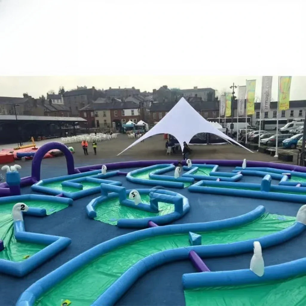 Inflatable 9 Hole Mini Golf Challenge Inflatable Golf Course