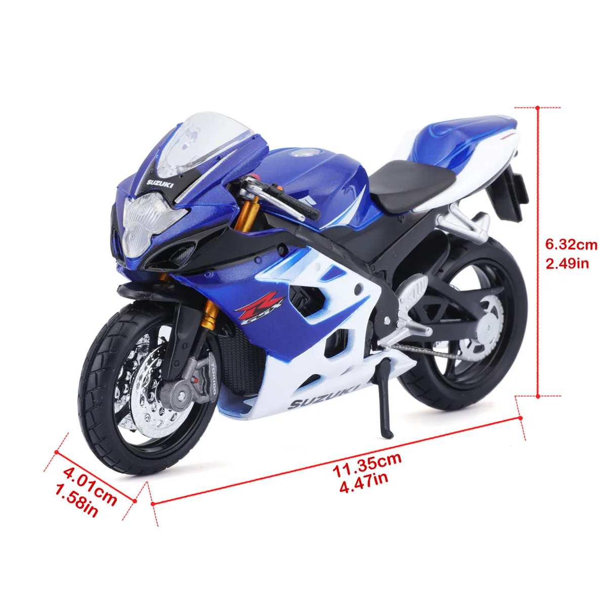 Bburago 1:18 2021 Suzuki GSX-R1000 R Static Die Cast Vehicles Collectible Motorcycle Model Toys