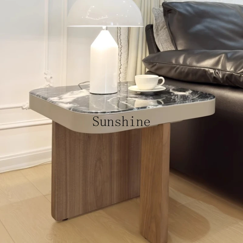

Living room sofa antique edge few movable solid wood advanced sense microcrystalline stone small table