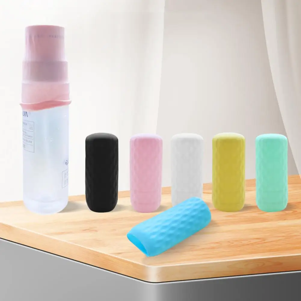 Travel Bottle Sleeve Leak Proof High Elastic Stretchable Bottle Protector Travel-friendly Portable Silicone Bottle Sleeve