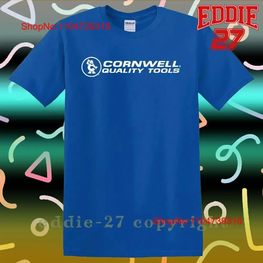 Nueva camiseta Cornwell calidad herramientas Logo hombres americano vintage lavado ropa de diseñador estirado cómodo Casual suave