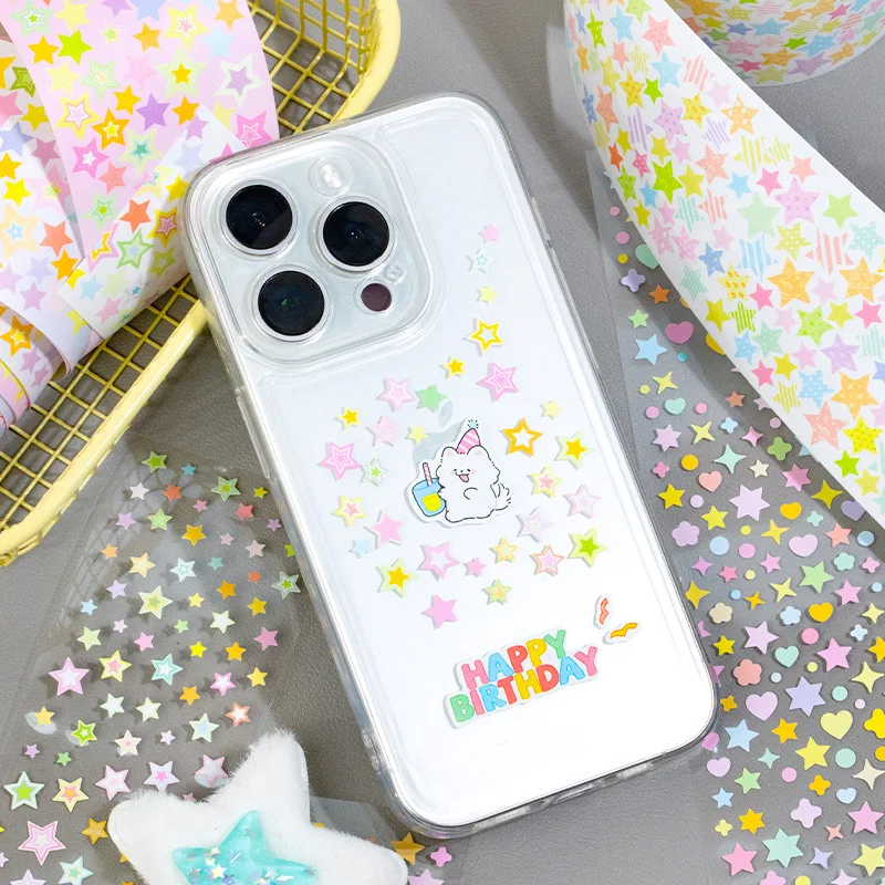 1 pz/1 lotto Nastri adesivi decorativi una multitudma di stelle riempire il cielo Spazzatura Ufficiale FAI DA TE Giapponese Mascheratura Scrapbooking Adesivi