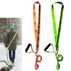 Deer Drag and Harness Wear Resistant with Grip Handle Multifunctional Deer Hunting Pull Strap Hunting Gear Dragging Pull Rope