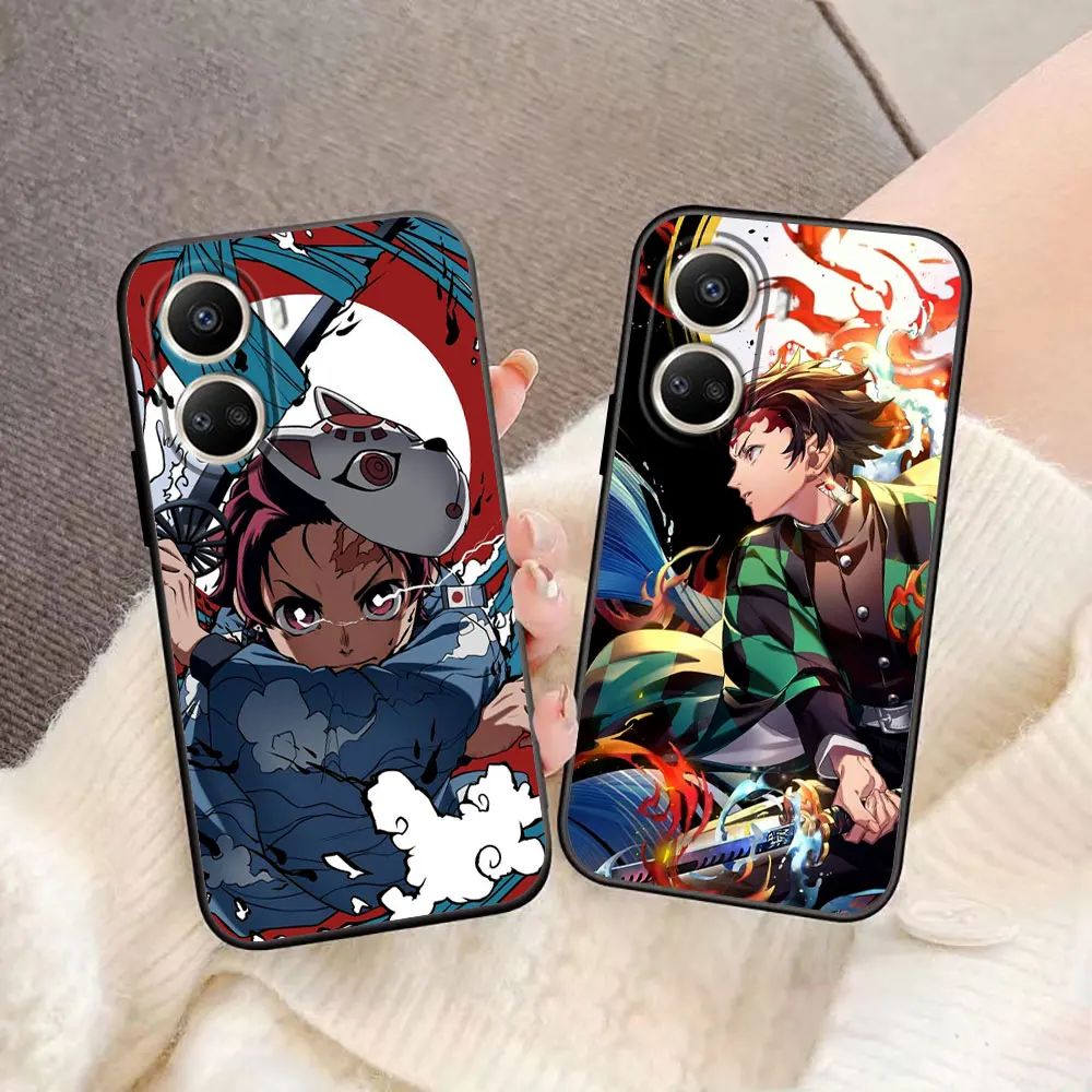 أنيمي شيطان القاتل Tanjiro جراب هاتف لهواوي نوفا 3I 7I 8I 9 P30 الشرف 400 20 90 X6B X7A X7B X7D X9D X8B X9 X9B X9A حافظة من البولي يوريثان #2