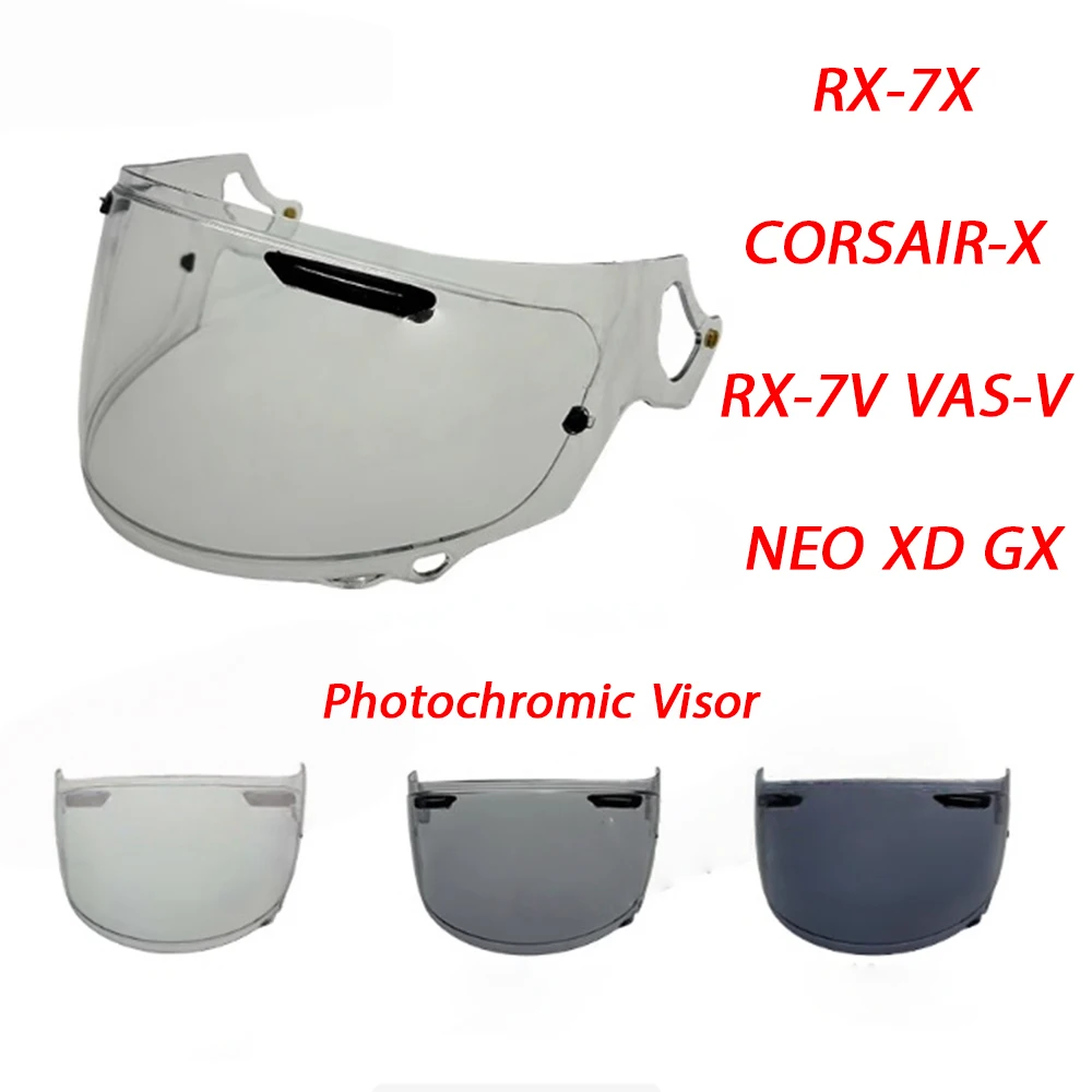 

Фотохромный козырек для шлема, козырек для мотоциклетного шлема, автоматически хромированная линза для RX-7X RX7X CORSAIR-X RX-7V для Arai
