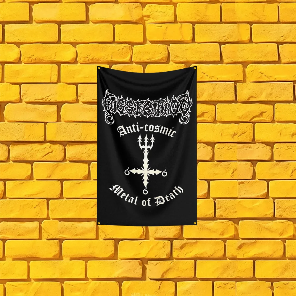 Dissection Inspired Rock Band Flag 3x5 FT Polyester Banner For Man Cave Wall Decor Fan Gift