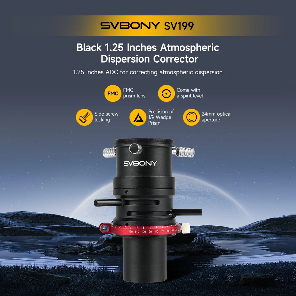 Svbony SV199 Teleskop ADC Atmosphärische Dispersion Corrector 1,25'' für Teleskop Professionelle Fotografie Teil SV199 – Detail 12