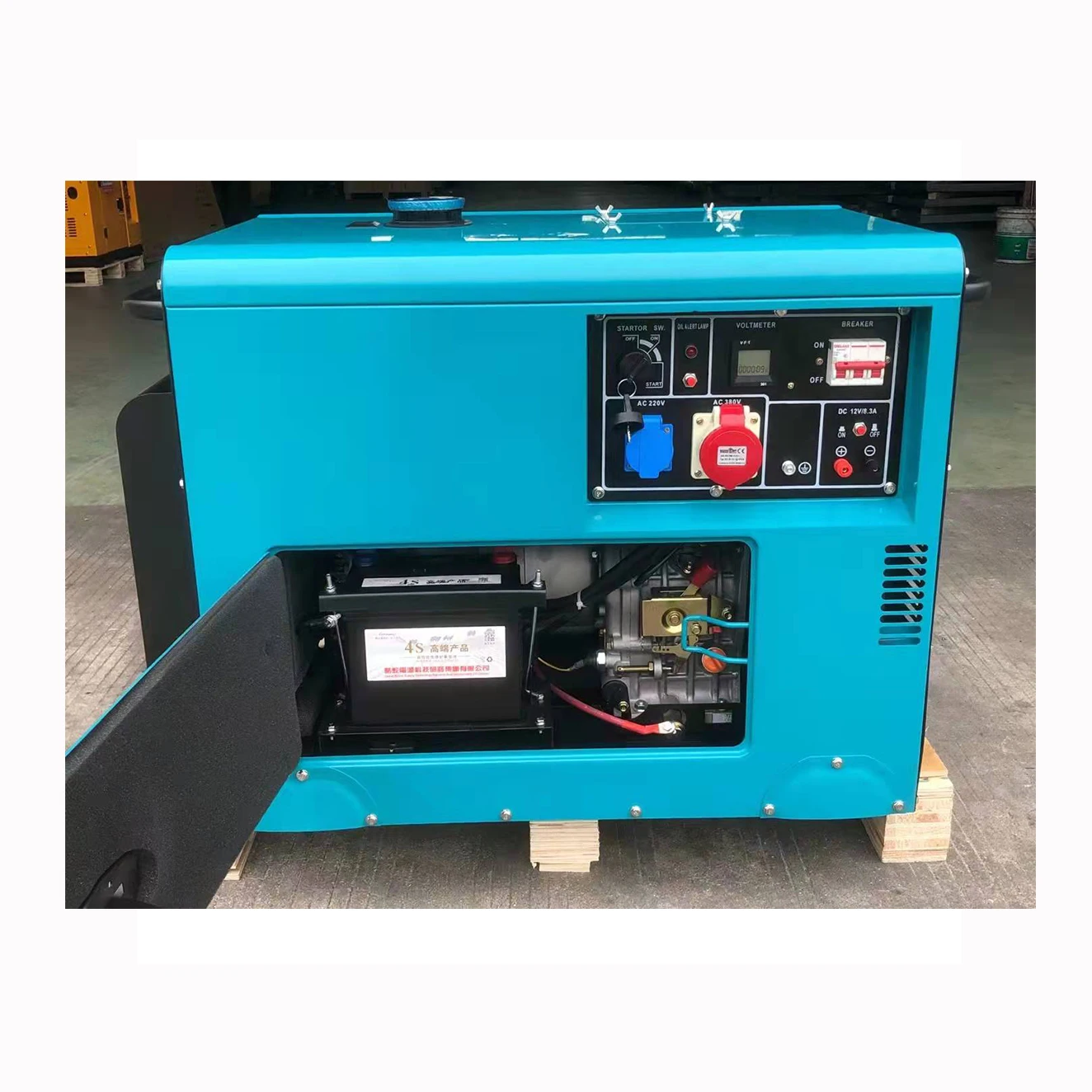 Customized 3000 Watts 3500w 4000w 5000watt 6500 Watt 6500w Generator Silent Diesel Generator 4000 Watts 400 V