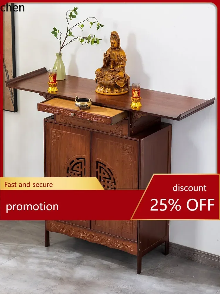 FG6.10 altar cabinet buddha niche god cabinet incense table for home altar buddha altar console